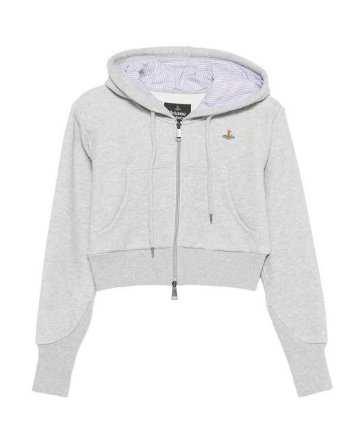 Vivienne Westwood White Leo Striped Hoodie