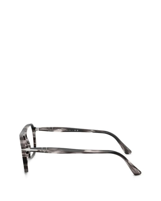 Persol Black Jacques Stripe-Pattern Glasses