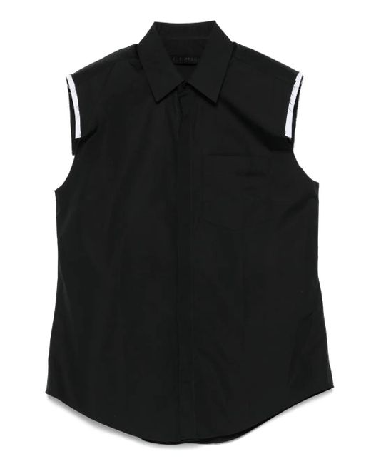 ALAINPAUL Black Layered Shirt