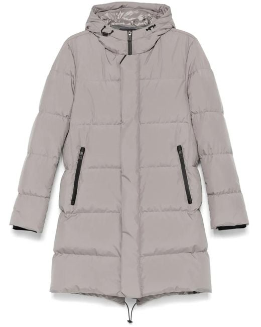 Herno Gray Taupe Padded Coat for men