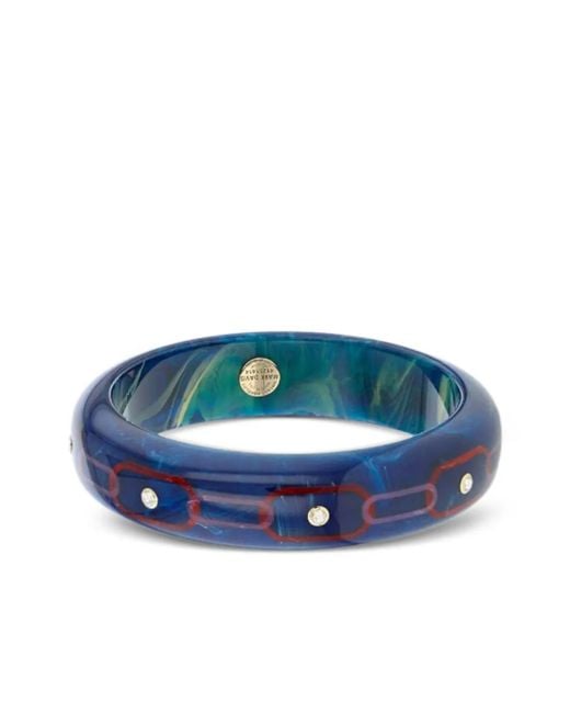 Bracciale Rigido Bakelite di Mark Davis in Blue
