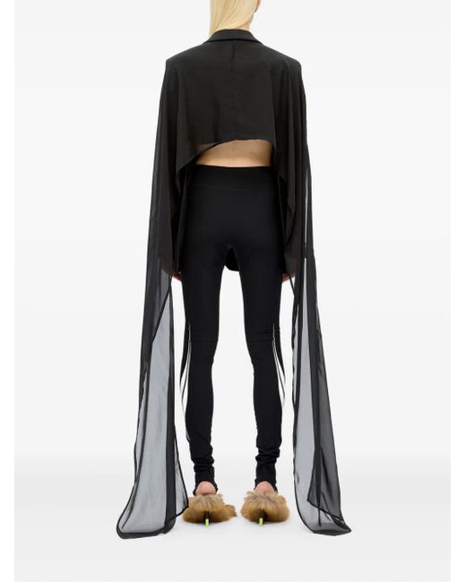 MSGM Black Long-Sleeve Blazer