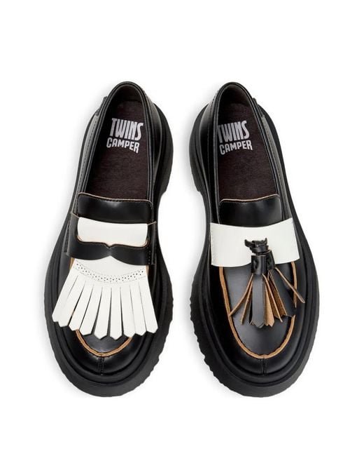 Camper Walden Twins Loafers in Black | Lyst