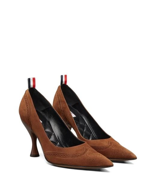 Thom Browne Brown Wingtip Brogue Pumps