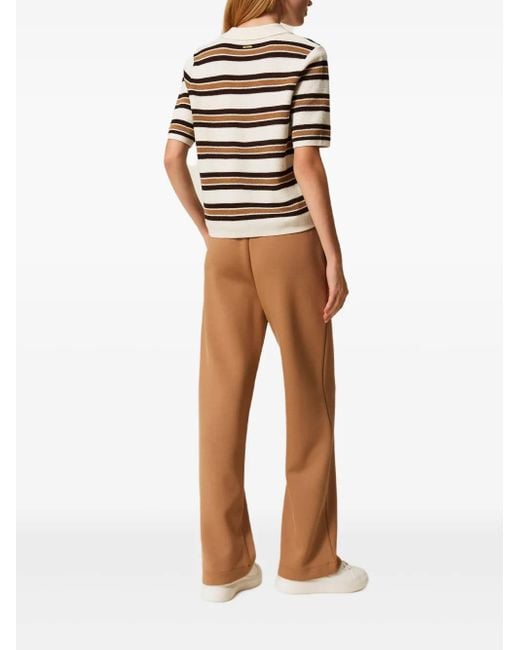 Pantalon Scuba À Poches Latérales Twinset en coloris Brown