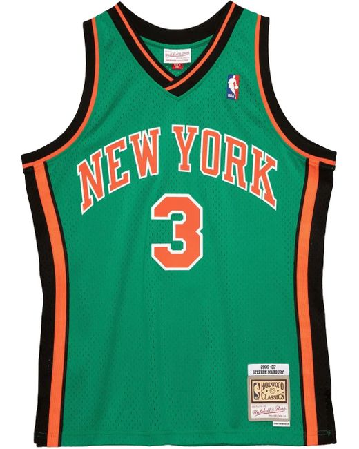 Mitchell & Ness Green Nba Swingman "Knicks 2006 Stephon Marbury" Jersey for men