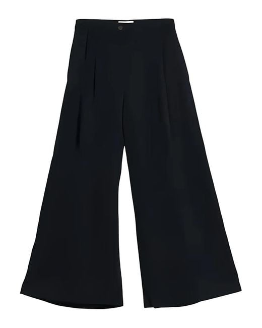 Gant Blue Pleated Palazzo Pants