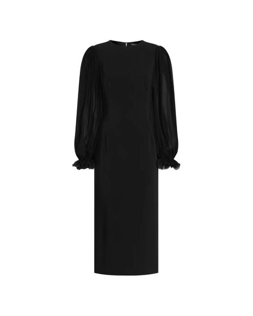Dolce & Gabbana Black Structured Cady Dress