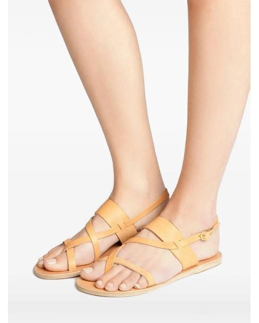 Ancient Greek Sandals White Sandali Piatti 'alethea'