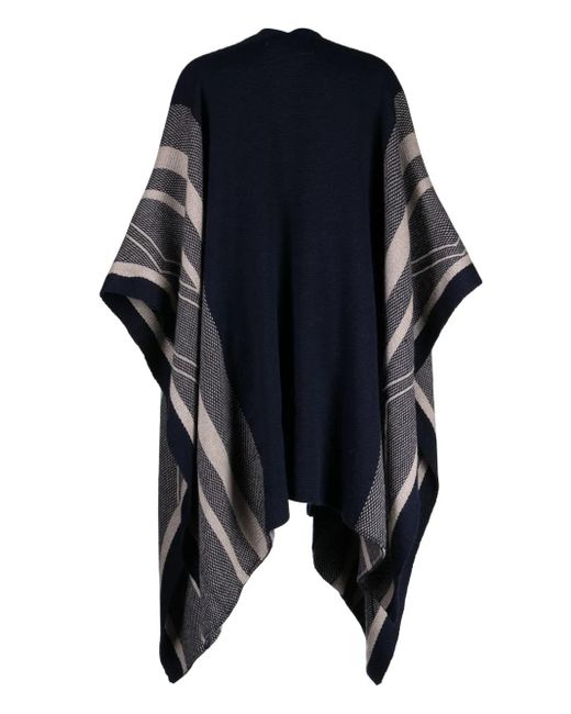 Voz Blue Striped Alpaca Duster