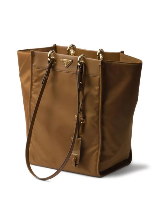 Prada Re-nylon ハンドバッグ L Brown