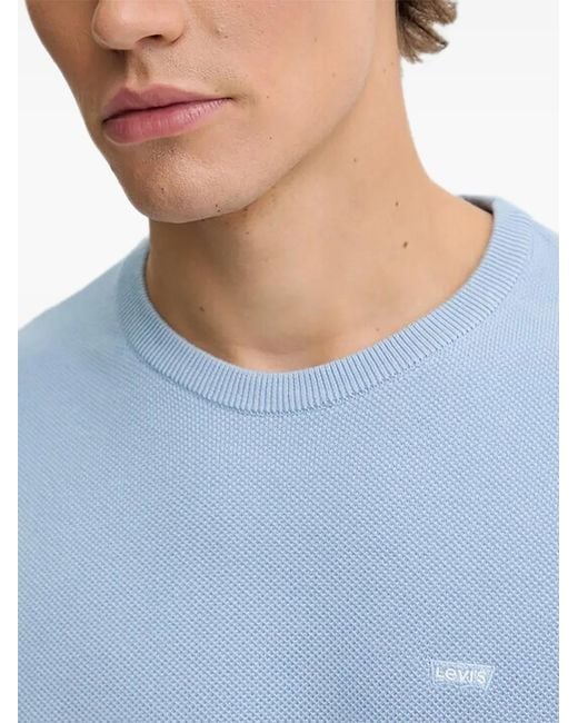Levi's Blue Housemark Crew-Neck Top for men