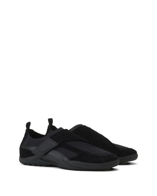 Lanvin Black Embossed Strap Sneakers