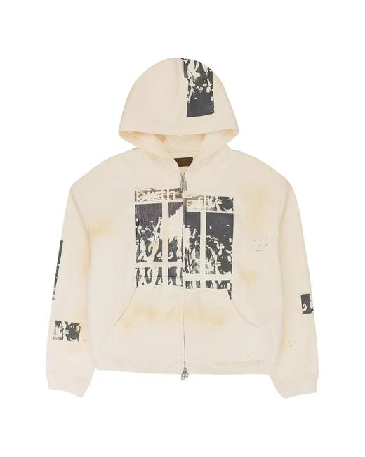 BIRTH OF ROYAL CHILD Natural Zip-Up Hoodie for men