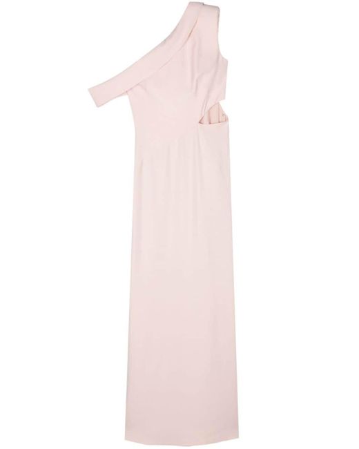 Alexander McQueen Asymmetrische Maxi-jurk in het Pink