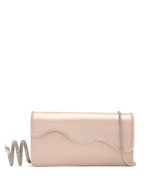 Rene Caovilla Pink Onda Clutch Bag