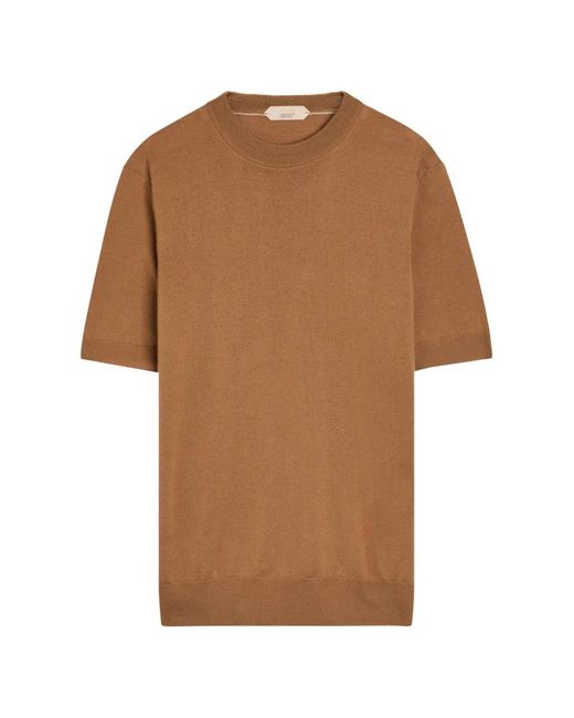 Aurélien Brown Crew-Neck T-Shirt for men