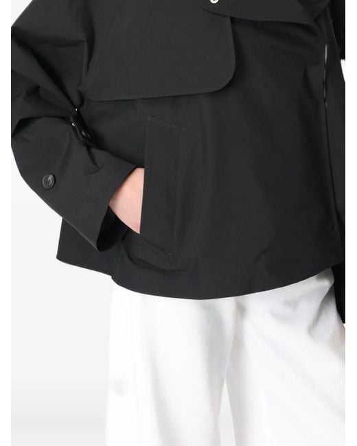 Save The Duck Black Greta Snap-Fastening Jacket