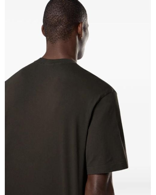 Stone Island Black Logo-Patch T-Shirt for men