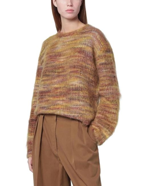 Roberto Collina Brown Pullover mit rundem Ausschnitt