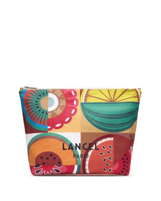 Lancel Angèle トラベルポーチ Red