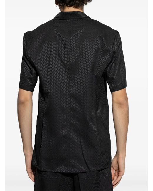 Helmut Lang Overhemd Met Korte Mouwen in het Black voor heren