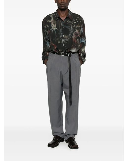 Magliano Gray People's Pleated Trousers for men