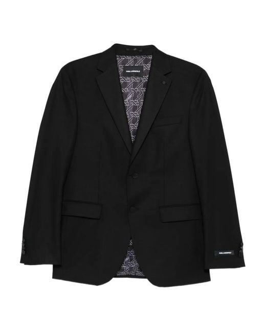 Karl Lagerfeld Black Nova Blazer for men