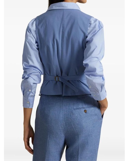 Polo Ralph Lauren Blue Button-Up Waistcoat