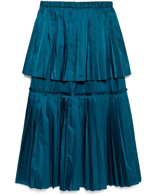 Jupe À Design Superposé Enfold en coloris Blue