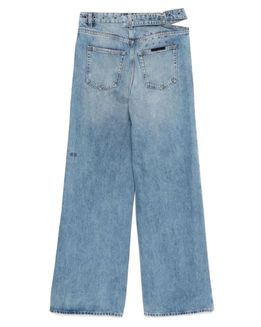 Ksubi Blue Strider Wide-Leg Jeans