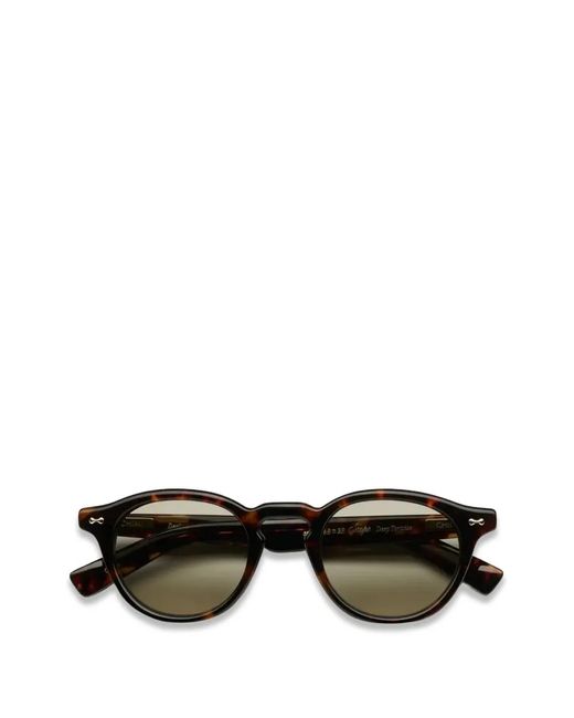 Chimi Black Scope Round-Frame Sunglasses