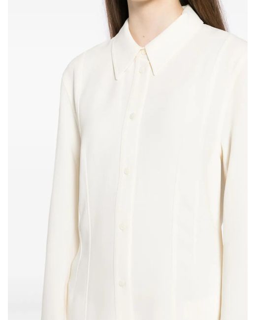 Totême White Classic Collar Shirt