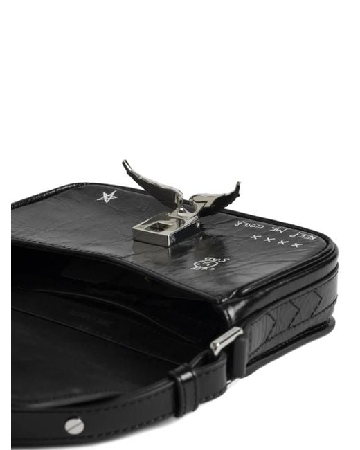 Zadig & Voltaire Black Le Zazi Retro Graffiti Bag