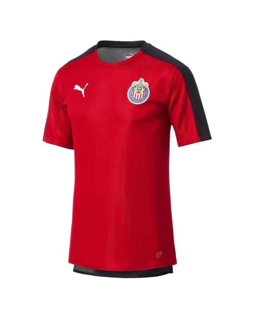 PUMA Red Chivas Stadium Crew-Neck T-Shirt for men