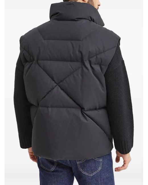 Khrisjoy Black Logo-Print Gilet for men