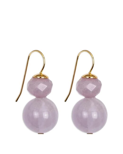 Jennifer Behr Purple Jaycee Faceted Beaded Earrings