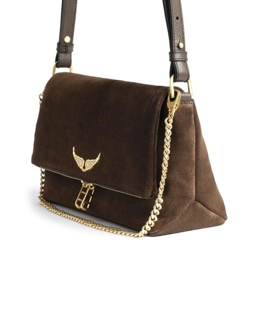 Zadig & Voltaire Brown Rocky Ii Suede Bag