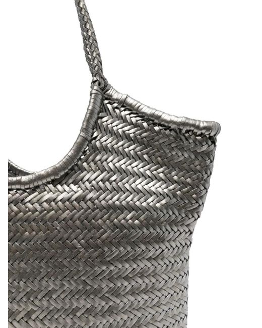 Dragon Diffusion Gray Diagonal Woven Tote Bag