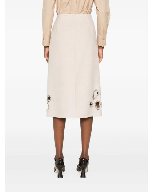 Fabiana Filippi カットアウト スカート Natural