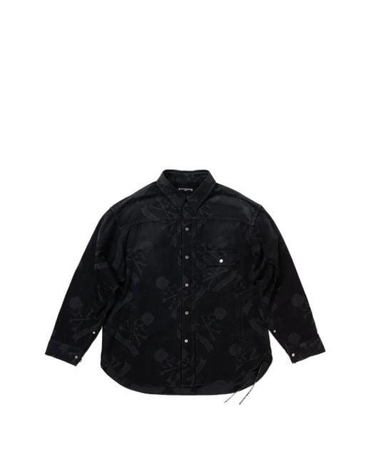 MASTERMIND WORLD Black Printed Shirt for men