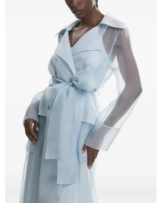 Lita Couture Blue Clair Belted Midi Dress