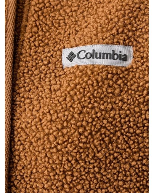 Columbia Black Fleece-Texture Logo-Patch Jacket