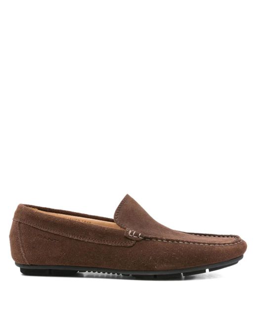 Gant Brown Suede Loafers for men