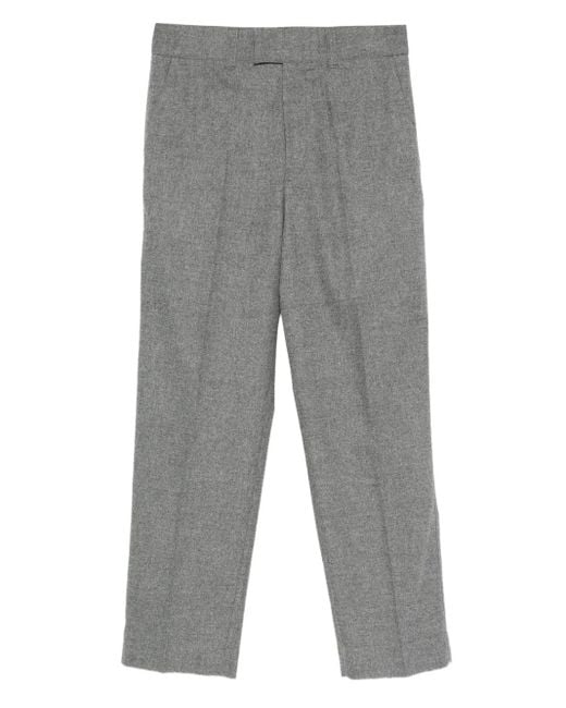 メンズ Paolo Pecora センタープレス パンツ Gray