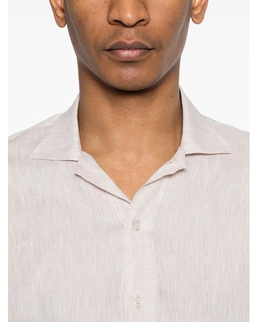 Tagliatore White Long-Sleeve Shirt for men