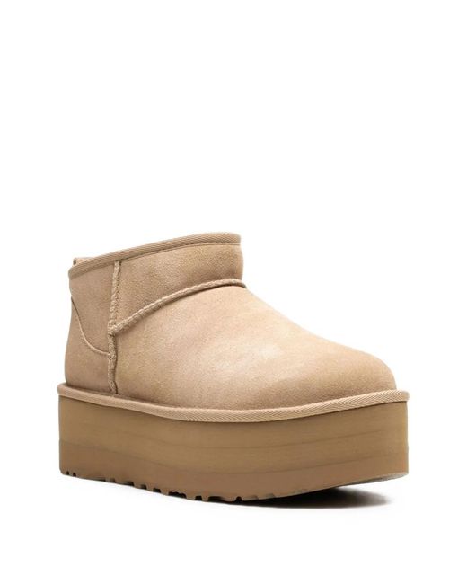 Ugg Natural Classic Ultra Mini Platform Boots