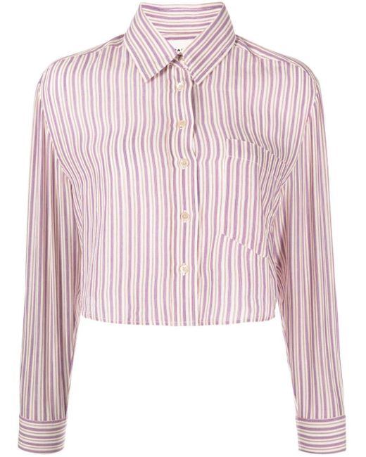 Isabel Marant Pink Eliora Striped Shirt