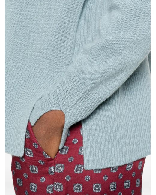 Roberto Collina Blue Crew Neck Sweater