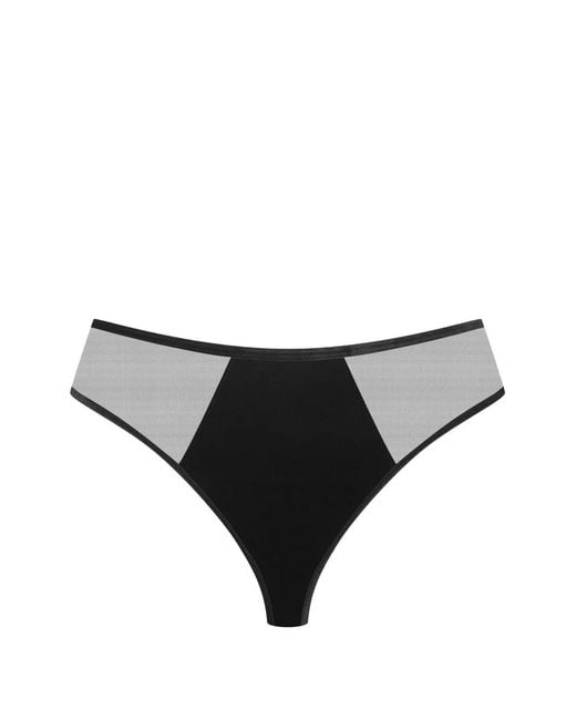 Maison Close Black X Scandale Rococo Open Briefs